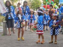 Our building's kids in mikoshi parade